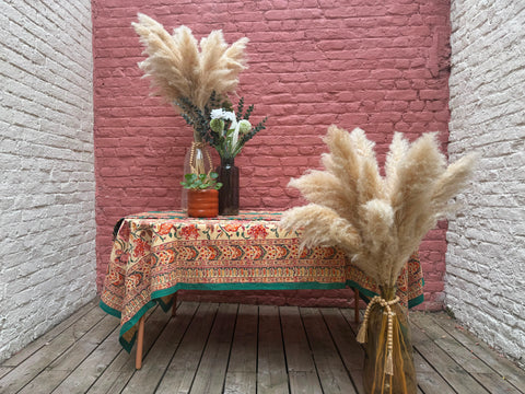 Aranya Tablecloth — Block Print 6 people