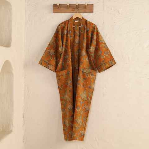 Kimono en voile de coton, Block Print, Surya