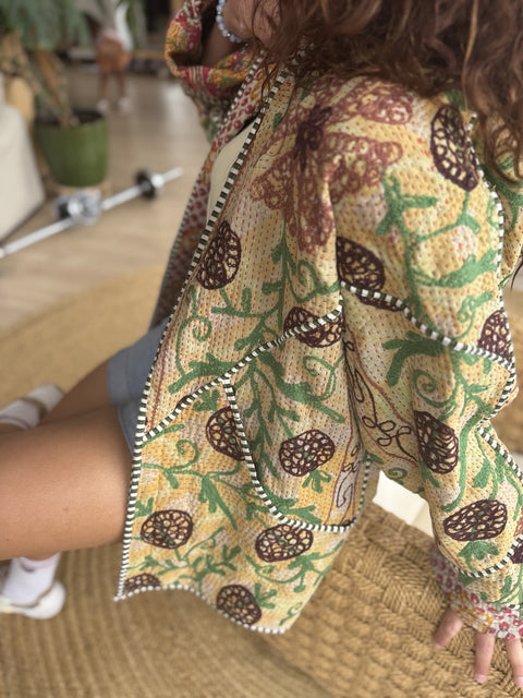 Vintage Kantha jacket – Patchwork – One of a kind