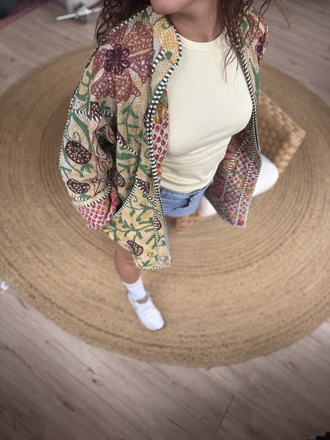 Vintage Kantha jacket – Patchwork – One of a kind